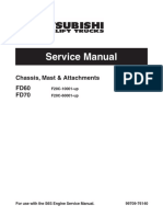 Mitsubishi FD70 Forklift Trucks Service Repair Manual SNF20C-70001-UP PDF