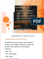 Arithmetic Operations in Microprocessor 8085