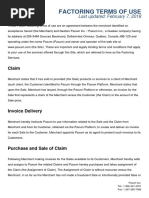 Agreement Factoring Terms