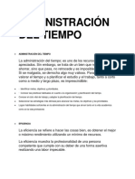 Administracion Del Tiempo