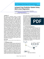 Machine Learning Based Crop Prediction System Using Multi-Linear Regression