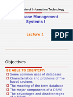 Database Management Systems I: Sri Lanka Institute of Information Technology