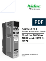 Unidrive M Frame 3 and 4 Power Installation Guide Issue 5 (0478-0254-05) - Approved