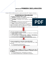 Audiencia PRIMERA DECLARACION PDF