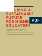 The Browne Report - Securing A Sustainable Future For Higher Education