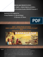 Storyboard Presentation Ramayana: Part 1, Exile From Ayothya Video Production Practicum Session 2018/2019 Semester 1