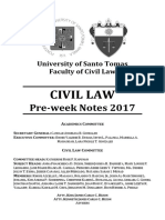 Civil Law 2017 Preweek PDF