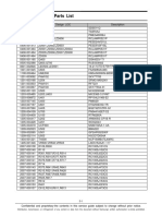 S6500 Electrical Part List PDF