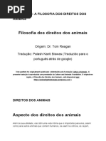 Tom Regan: A Filosofia Dos Direitos Dos Animais PDF