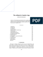 The Arithmetic of Number Rings: Bstract