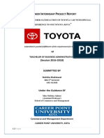 Customer Satisfaction of Toyota Car