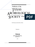 Exas Rcheological Ociety: Bulletin of The