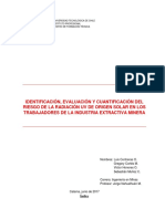 Investigación Radiación UV