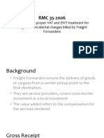 RMC 35-2006 Taxation For Freight Forwarders