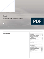 Manual de Propietario Beat 2018