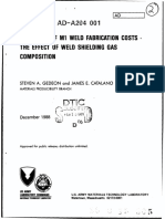 001 Reduction of Weld Fabrication Costs The Effect of Weld Shielding Gas Composition