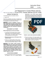 Instruction Sheet C622 Instructions For Spacer Replacement in Contact Blocks Used On 40/70/125 Amp OT III and OTPC Transfer Switches (Kit 541-0766)