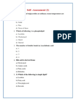 Self Assessment Lipids