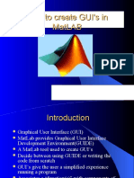 How To Create Gui'S in Matlab