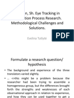 O Brien, Sh. Eye Tracking in Translation Process Research. Methodological Challenges and Solutions