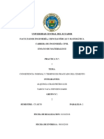 Informe 1. - Consistencia Normal y Fraguado Del Cemento