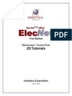 Infolytica ElecNet TrialEdition: Electrostatic/Current Flow 2D Tutorials