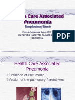 Healthcare Associated Pneumonia - Dr. Christian A. Johannes, SP - an.KIC