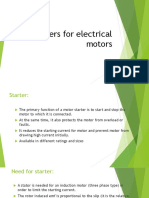 Starters For Electrical Motors