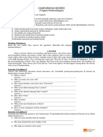 Comparison Degree (Tingkat Perbandingan) : Exercise 1 (Latihan 1)