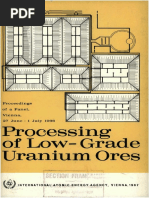 Lixiviacion Estatica de Minerales Españoles de Uranio