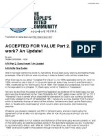 Accepted For Value Part 2. Does It Work