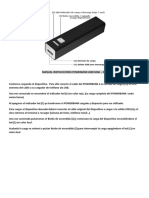 Manual Instrucciones Powerbank PDF