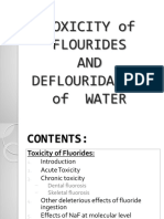 TOXICITY of FLOURIDES