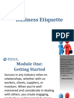 PowerPoint Slides Business Etiquette