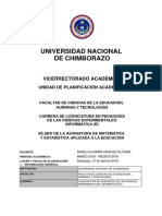 Silabo-Asignatura - Matemática y Estadística Aplicada A La Educación - Paralelo - A