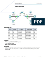 3.2.1.7 Packet Tracer - Configuring VLANs Instructions