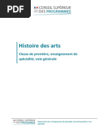 Enseignement de Spécialité Histoire Des Arts