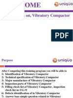 Welcome: Presentation On, Vibratory Compactor