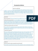 The Prepositions Reflection and The MST and MCT Feedback