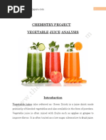 Analysis of Vegetable and Fruit Juices