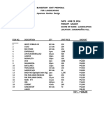 Budgetary Cost Proposal