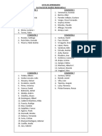 Lista de Aprobados