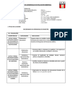 Sesión de Aprendizaje de Evaluacion Bimestral