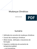 Mudanças Climáticas 2018