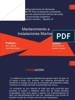 Mantenimiento, Funcionamientos, Tipos de Algunos Equipos A Bordo de Unidades Mercantes