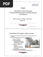 Seminario Teorico Practico de Pruebas Electricas para Trafos de Potencia - Megger PDF