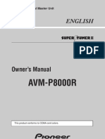 AVM-P8000R: Owner's Manual