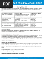 Cat 2018 Syllabus - 0