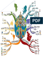 Mapa Mental Sobre Continentes Del Mundo