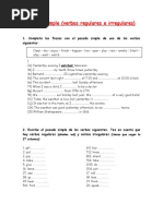 Ejercicios Pasado Simple PDF